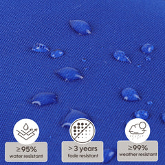 2-Piece High Back Patio Chair Cushion Set, Blue