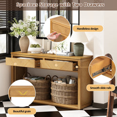 55' Console Table Natural