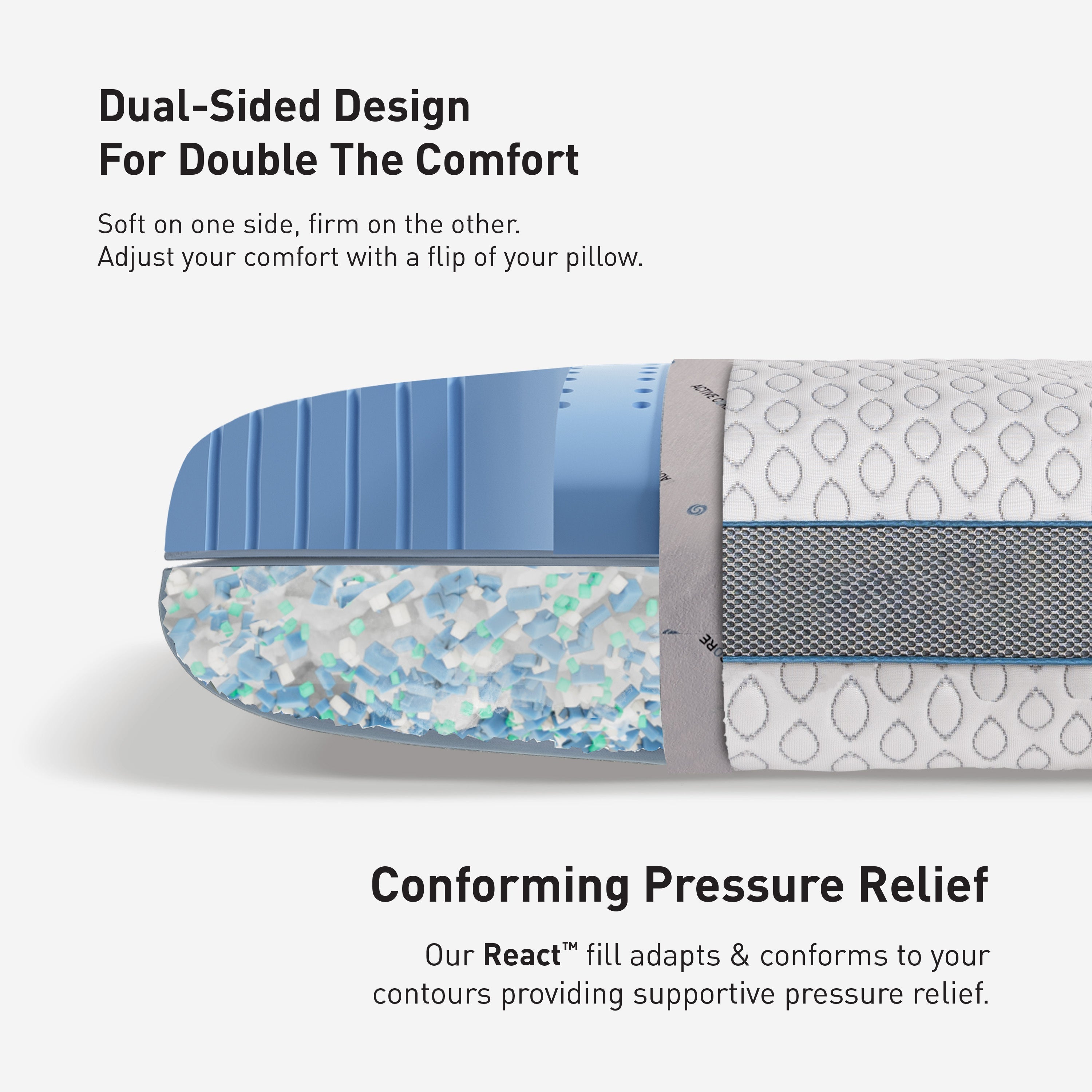 BedGear Cooling Pillow Soft & Breathable
