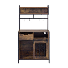2 in 1 Pet Friendly Dog Crate Composite Desk Hutch