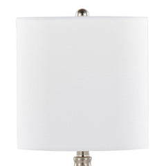 Belle Modern Seeded Glass Table Lamps – Set of 2