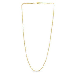 Moon Cut Bead Chain in 14k Yellow Gold (2.00 mm)