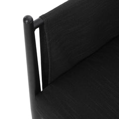 Dawson Outdoor Patio 2pcs Black Aluminum Club Chair Set with Water-Resistant Cushions