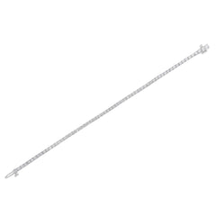 IGI Certified 5.0 Cttw Cut Diamond 14K White Gold Classic 7†Tennis Bracelet (H-I Color, I1-I2 Clarity)