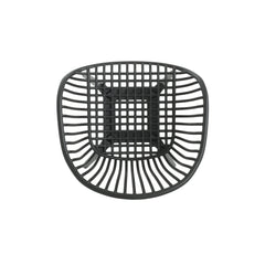 Modern Mykonos Outdoor Dining Chairs Set of 2 with Weather-Resistant Black Plastic Resin