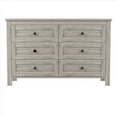 3-Pieces Bedroom Set Queen Size Farmhouse Platform Bed with Storage Headboard and Charging Station