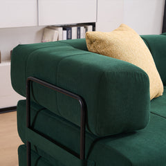 Folding Sofa Bed 78.5" Convertible Couch with 2 Pillows