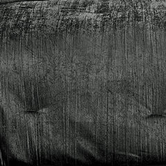 Turin 7 Piece Charcoal Crinkle Velvet Comforter Ensemble