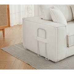Folding Convertible Out Sleeper Sofa Bed 2-in-1 Combination Sofa Beige
