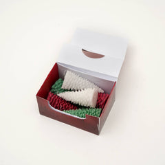 Holiday Luster Candle Box - 6 Pcs Christmas Tree Candles