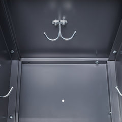 9 Door Lockers With Lock For Storage In Office, School, Gym, And Bedroom - Gray