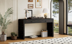 Curved Console Table with Storage