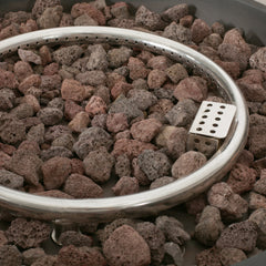 Modern Outdoor 50,000 BTU Round MgO Concrete Propane Fire Pit