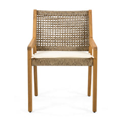 Outdoor Dining Set – Acacia Wood Hermosa Table & Wicker Chairs