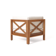 Brava X-Back 4-Piece Sofa Set Beige