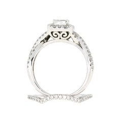 1.00ct Diamond Engagement Ring Set 10KT White Gold