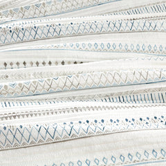 3 Piece Printed Microfiber Seersucker Quilt Set Taupe/Blue Full/Queen