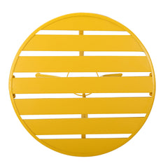 Bright Finish Colmar 3-Piece Yellow Iron Bistro Set