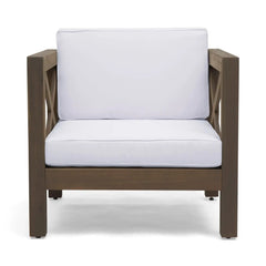 Brava Mid-Century Modern Club Chair With Water Resistant Cushions