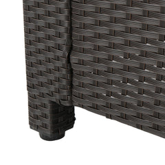 Puerta Club Chair MP1 Outdoor Comfort Weather-Resistant Cushions Mixed Black Faux Rattan