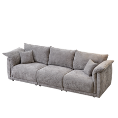 98.5' 3-Seater Sofa in Contemporary Grey