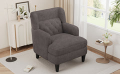 Modern Upholstered Accent Chair Tufted Armchair