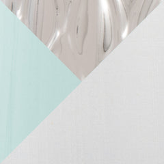 Penelope 22' Contemporary Ceramic Table Lamp with Tiffany Blue & Silver Body