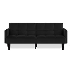 Velvet Futon Couch Convertible Folding Sofa Bed