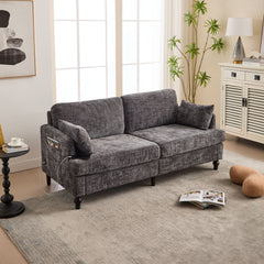 2 Seater Sofa With LED Light, USB Charging Port, And Storage Bag
