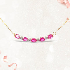 .73ct Ruby Diamond Fashion Pendants 10KT Yellow Gold