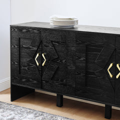 60" Mid Century Modern Sideboard Buffet Cabinet with Storage
