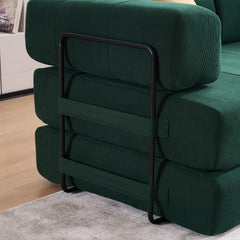 Folding Sofa Bed 78.5" Convertible Couch with 2 Pillows