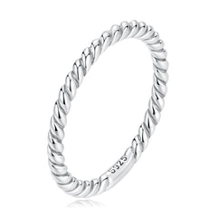 925 Sterling Silver Oxidized Ring Size 6.0 for Women