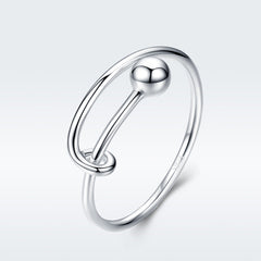 925 Sterling Silver Rings 0.4cm Width for Women