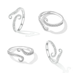 S925 Sterling Silver 0.2cm Platinum Plated Ring