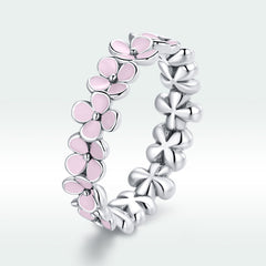 925 Silver Size 5 Enamel Ring for Women