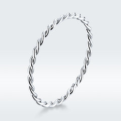 925 Sterling Silver Plated Platinum Ring Size 6.0 for Women