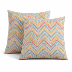 2 Pack Outdoor Throw Pillows, Waterproof & Fade-Resistant