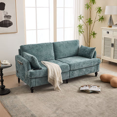 2 Seater Sofa With LED Light, USB Charging Port, And Storage Bag