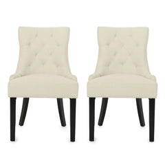 Cheney Contemporary Dining Chair Tufted Upholstery (Set of 2)