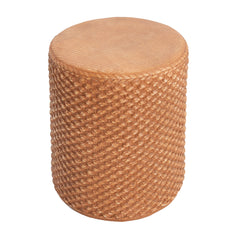 Evie Outdoor Patio Round MGO Side Table Brown