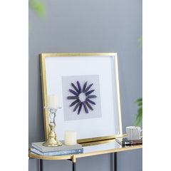 Grace Purple Agate Shadow Boxes Wall Art Set of 2 - Multicolor