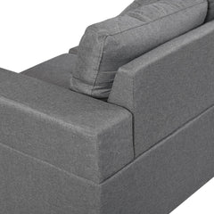Modern Sectional Sofa Set with L Shape Chaise Lounge and Cup Holders