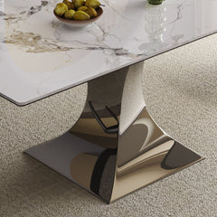 Modern Rectangular Dining Table For 6 With Chairs