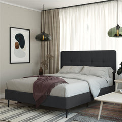 Tyler - Full Upholstered Bed - Dark Gray