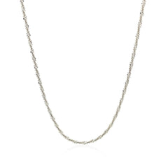 Sterling Silver 1.5mm Adjustable Sparkle Chain