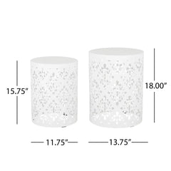 Outdoor Metal Modern Design End Table