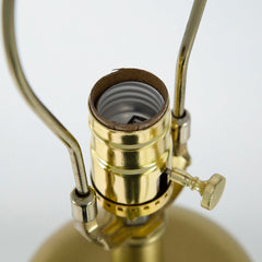 16x16x29.8 Gold and Black Table Lamp with Contemporary Disc Design