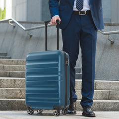 Hardshell ABS Carry-On Luggage Set with Spinner Wheels