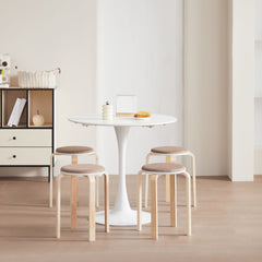 Stackable Round Backless Stools (Set of 4)